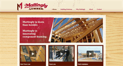 Desktop Screenshot of mattinglylumber.com